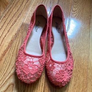 Floral see through flats